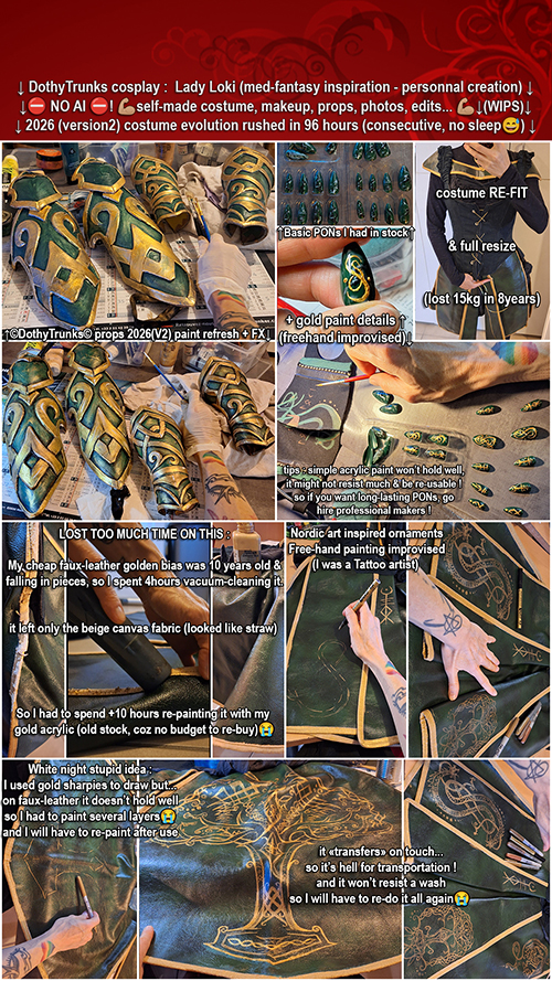 DothyTrunks cosplay - Creation medieval fantasy Lady Loki Nordic Mythology inspiration Viking mix comics Marvel - video showreel clic link